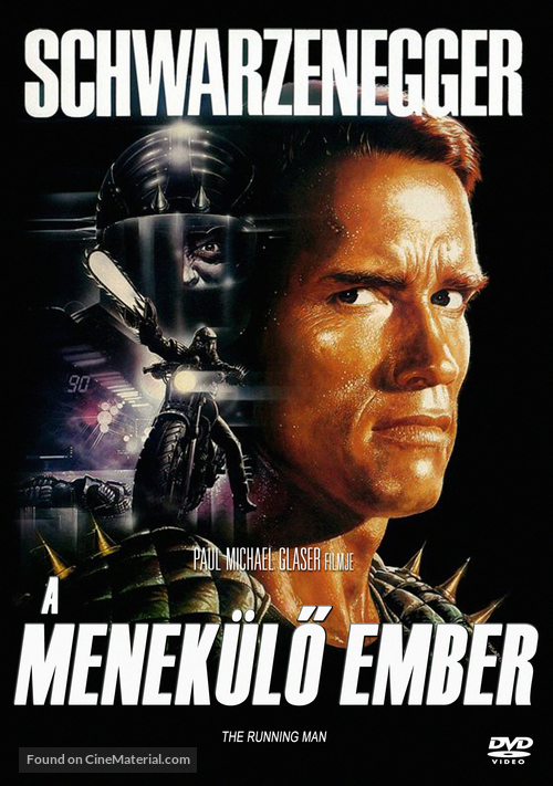 The Running Man - Hungarian DVD movie cover