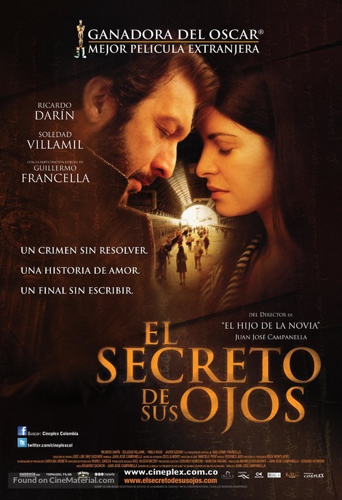 El secreto de sus ojos - Colombian Movie Poster