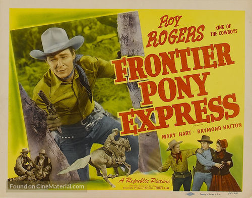 Frontier Pony Express - Movie Poster