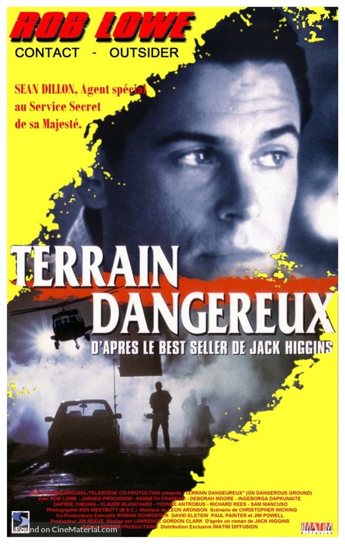 On Dangerous Ground - French Movie Poster