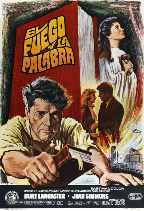 Elmer Gantry - Spanish Movie Poster
