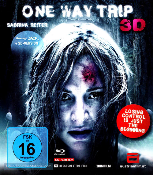 One Way Trip 3D - German Blu-Ray movie cover