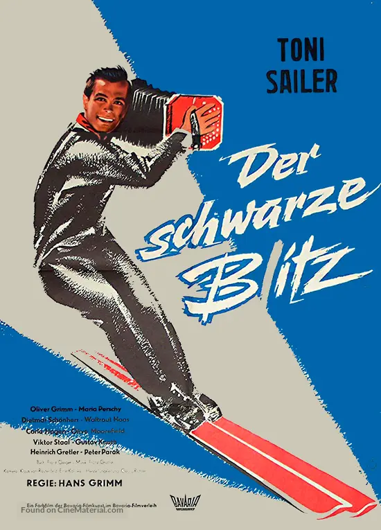 Der schwarze Blitz - German Movie Poster