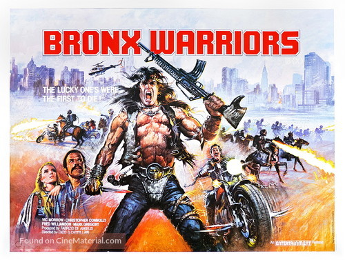 1990: I guerrieri del Bronx - British Movie Poster