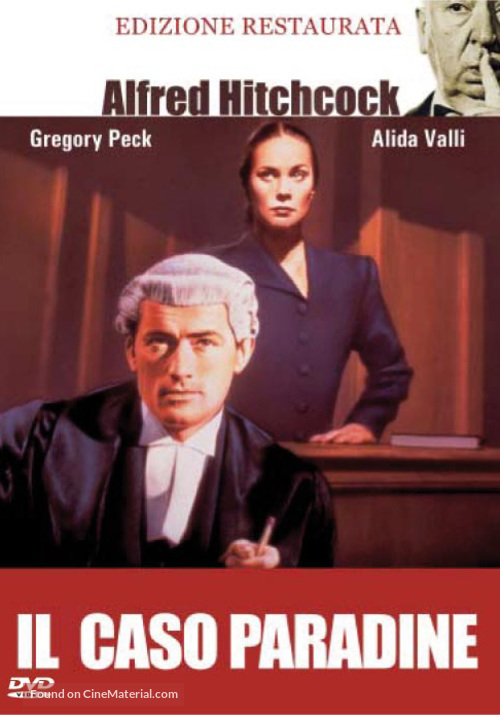 The Paradine Case - Italian DVD movie cover