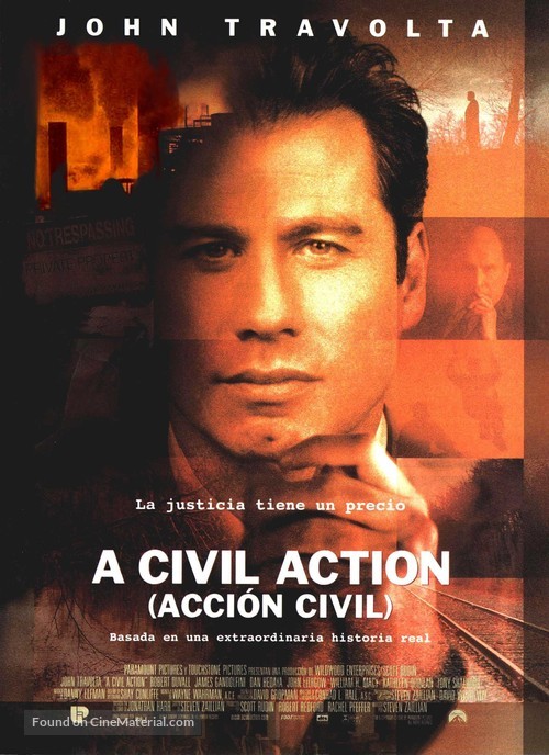A Civil Action - Spanish Movie Poster
