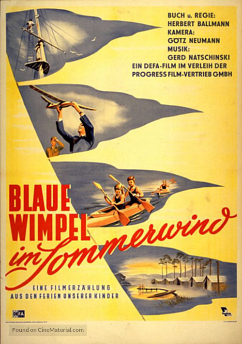 Blaue Wimpel im Sommerwind - German Movie Poster