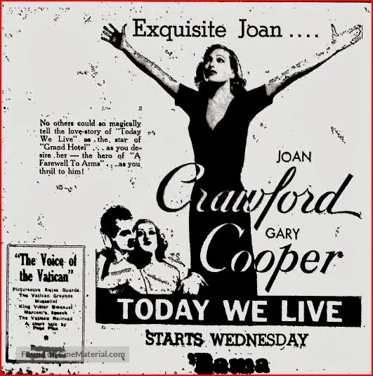 Today We Live (1933) other