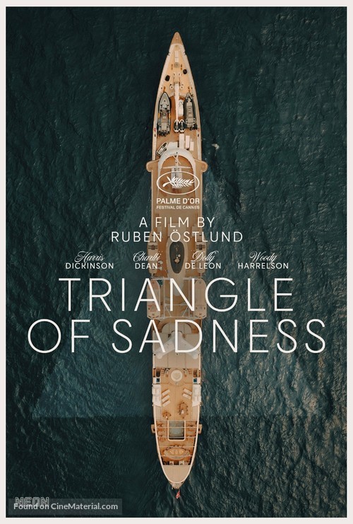 Triangle of Sadness (2022) British movie poster