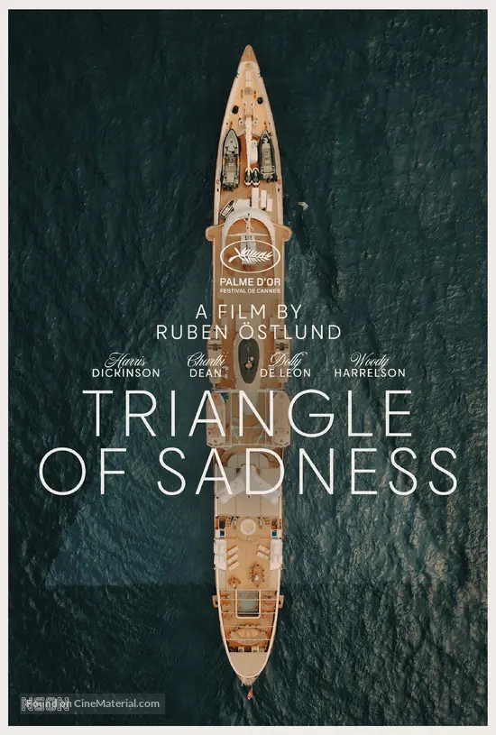 Triangle of Sadness (2022) British movie poster