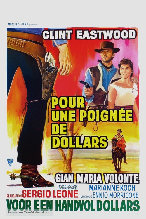 Per un pugno di dollari - Belgian Movie Poster