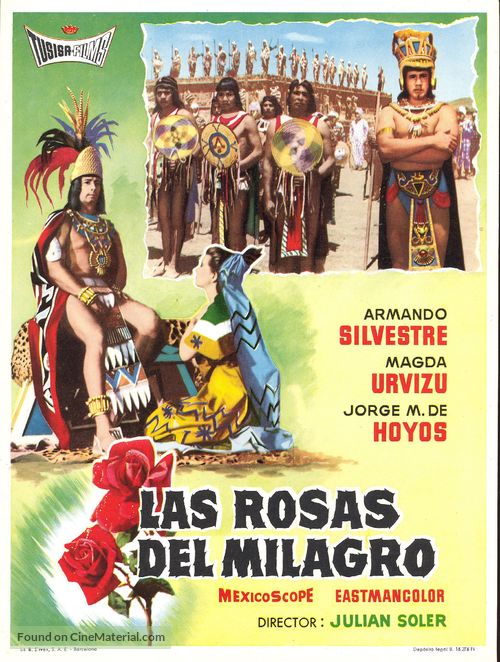 Las rosas del milagro - Mexican Movie Poster