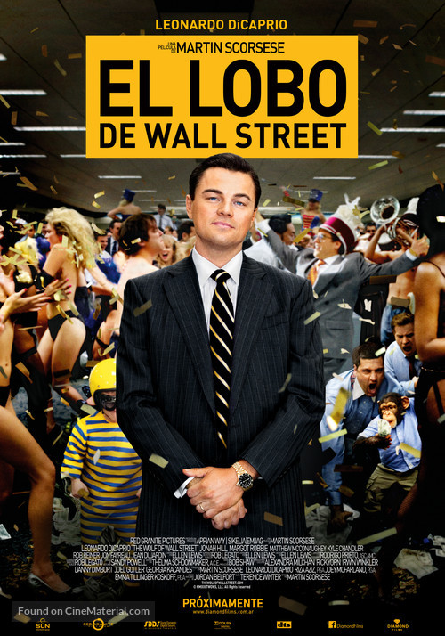 The Wolf of Wall Street - Argentinian Movie Poster