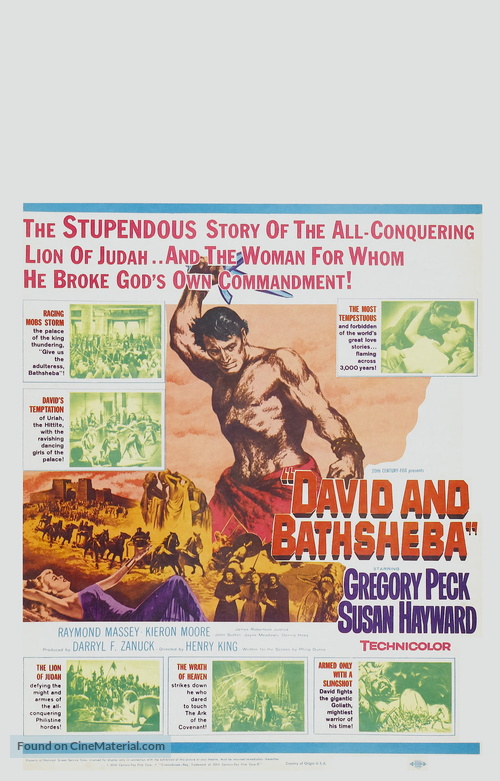 David and Bathsheba - Movie Poster