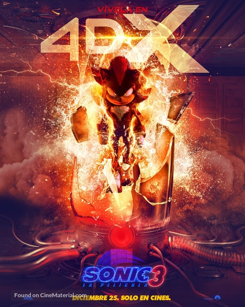 Sonic the Hedgehog 3 - Mexican Movie Poster