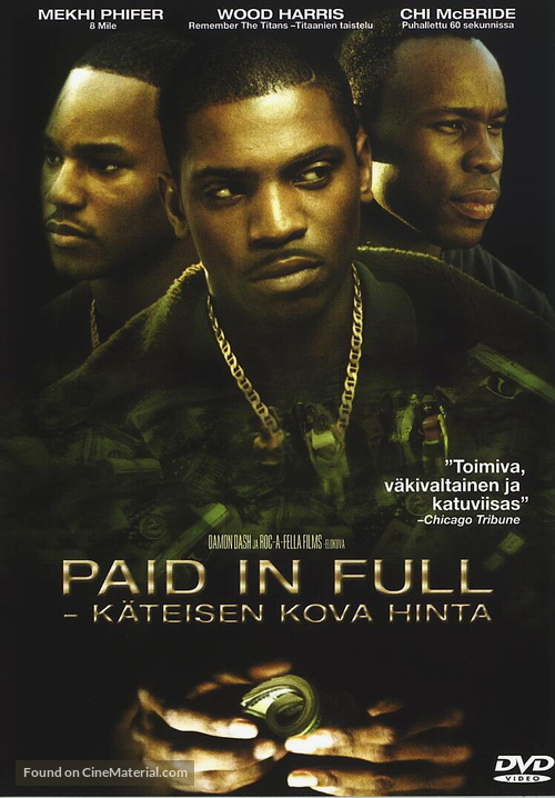 Paid In Full - Finnish DVD movie cover
