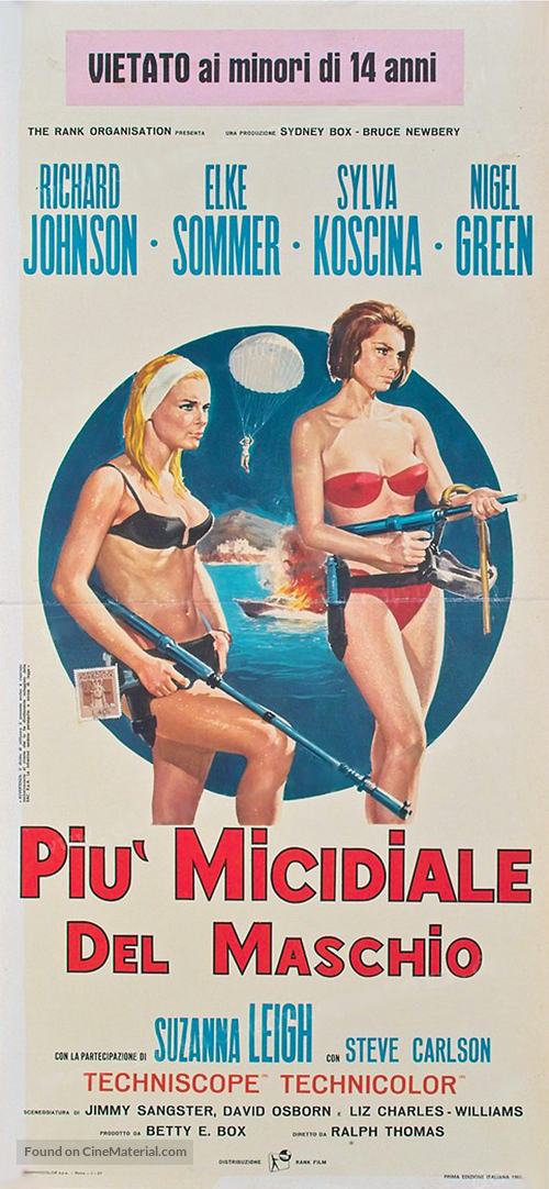 Deadlier Than the Male - Italian Movie Poster