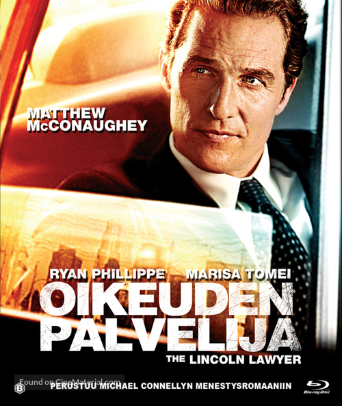 The Lincoln Lawyer - Finnish Blu-Ray movie cover