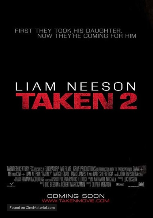 Taken 2 (2012) movie poster