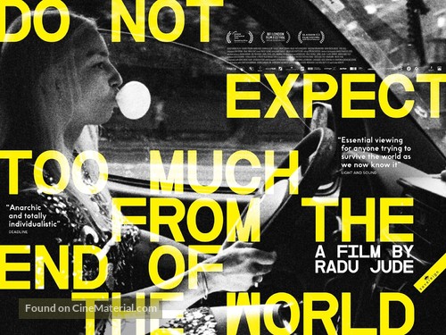 Do Not Expect Too Much from the End of the World - British Movie Poster