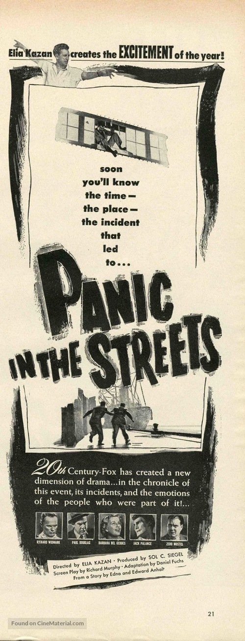 Panic in the Streets - Movie Poster