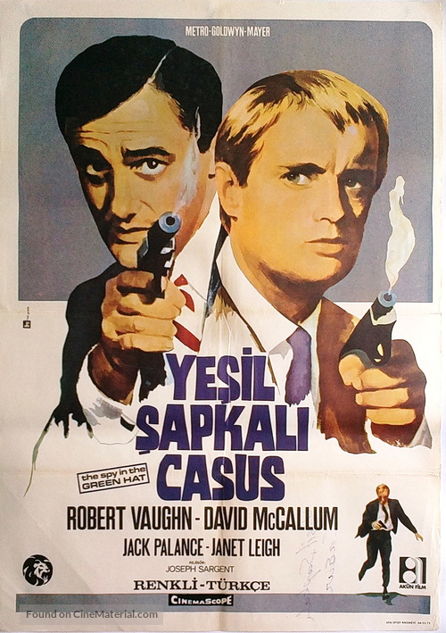 The Spy in the Green Hat - Turkish Movie Poster
