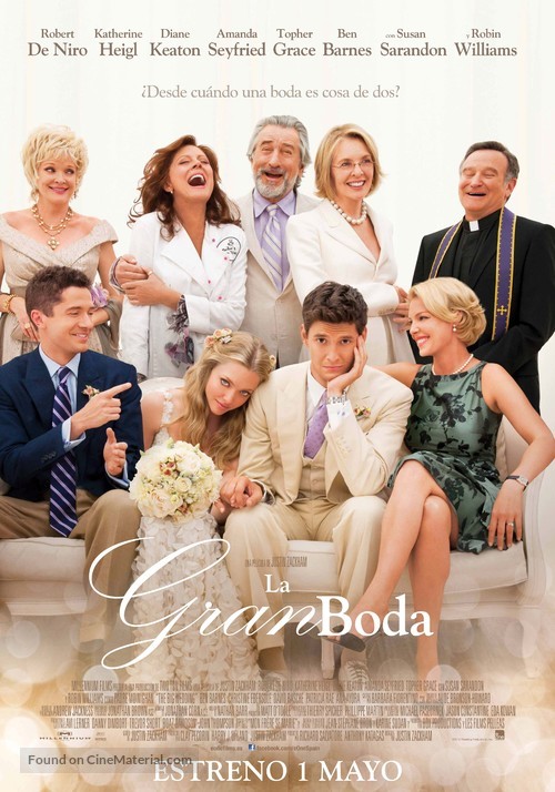 The Big Wedding - Spanish Movie Poster