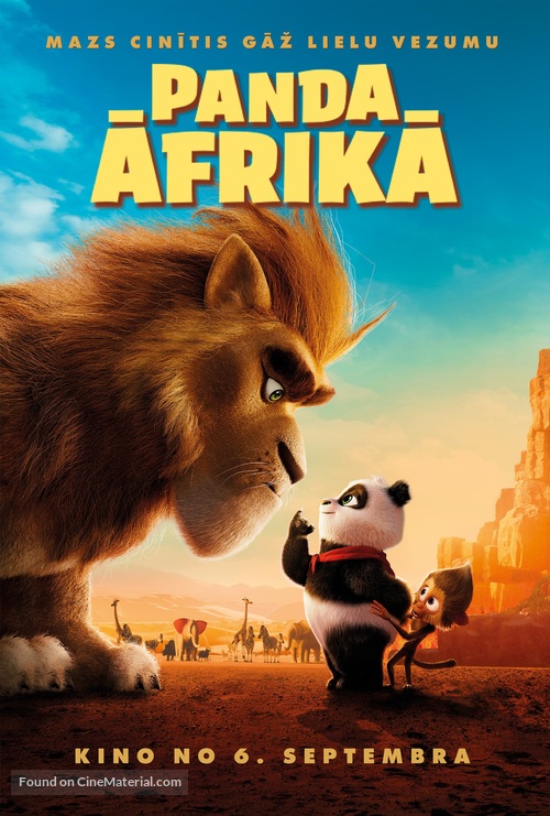 Panda Bear in Africa - Latvian Movie Poster