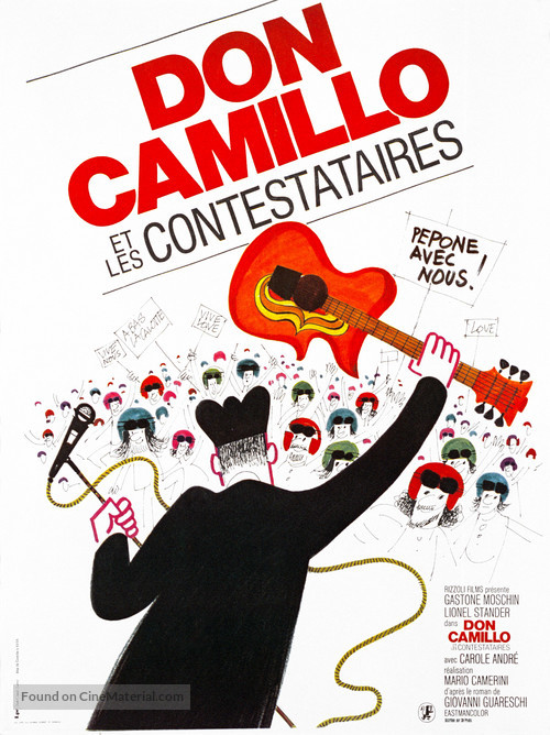 Don Camillo e i giovani d&#039;oggi - French Movie Poster