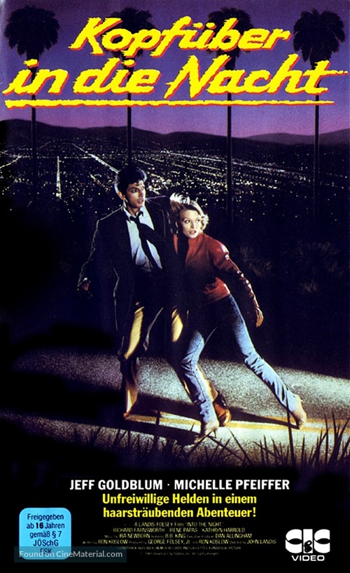 Into the Night - German VHS movie cover