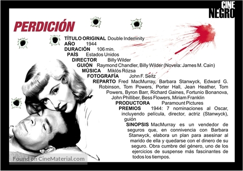 Double Indemnity - Spanish poster