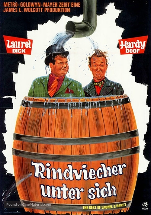 The Best of Laurel and Hardy - German Movie Poster