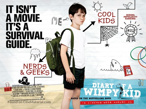 Diary of a Wimpy Kid - British Movie Poster