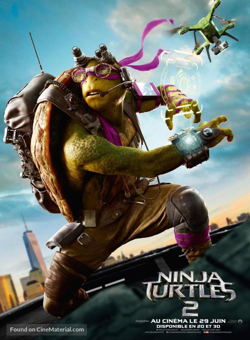 Teenage Mutant Ninja Turtles: Out of the Shadows - French Movie Poster