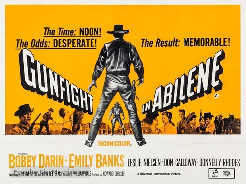 Gunfight in Abilene - British Movie Poster