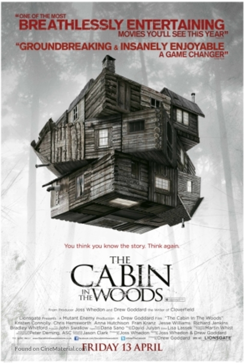 The Cabin in the Woods - British Movie Poster