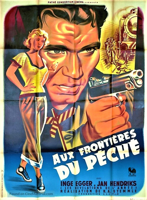 S&uuml;ndige Grenze - French Movie Poster