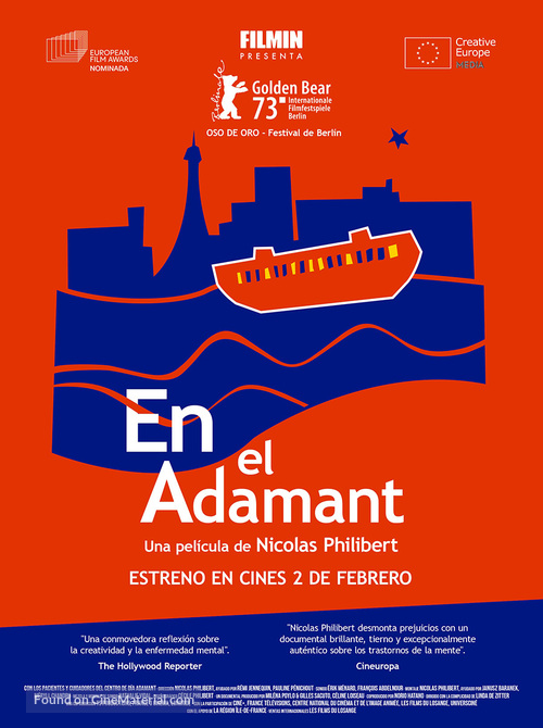 Sur l&#039;Adamant - Spanish Movie Poster