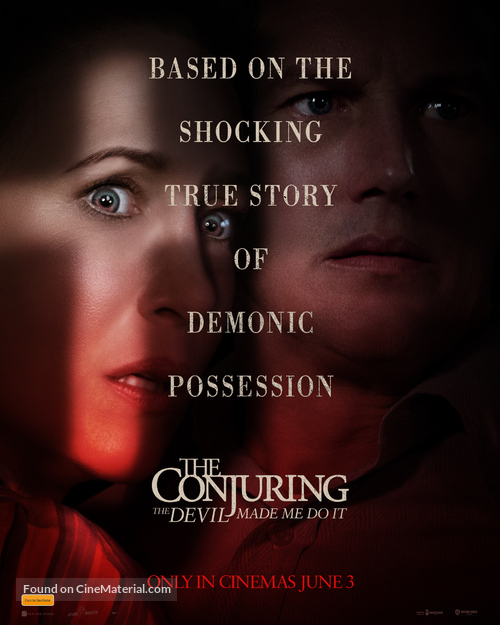 The Conjuring: The Devil Made Me Do It - Australian Movie Poster