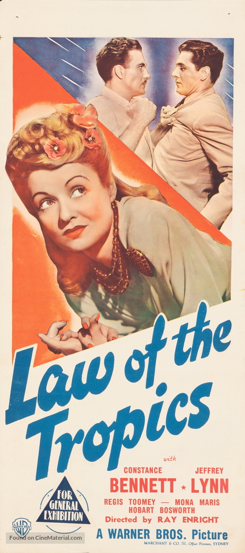 Law of the Tropics - Australian Movie Poster