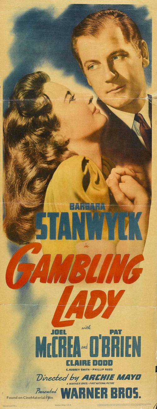 Gambling Lady - Re-release movie poster