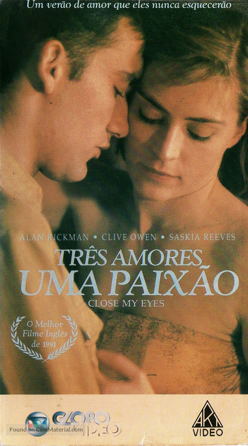 Close My Eyes - Brazilian VHS movie cover