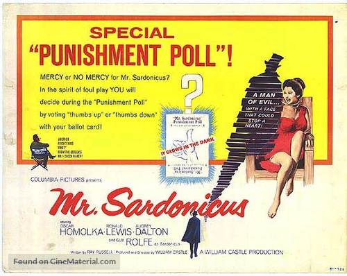 Mr. Sardonicus - Movie Poster