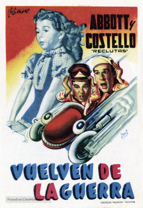 Buck Privates Come Home - Spanish Movie Poster