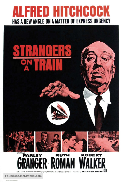 Strangers on a Train - Re-release movie poster