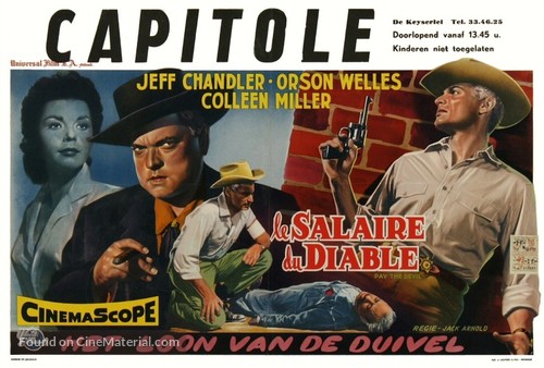 Man in the Shadow - Belgian Movie Poster