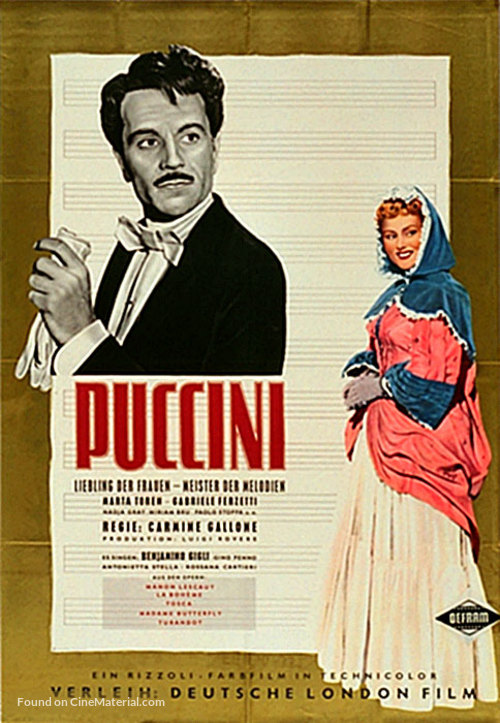 Puccini - German Movie Poster