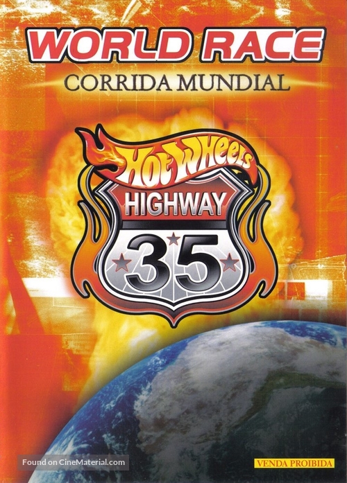 &quot;Hot Wheels Highway 35 World Race&quot; - Brazilian Movie Cover