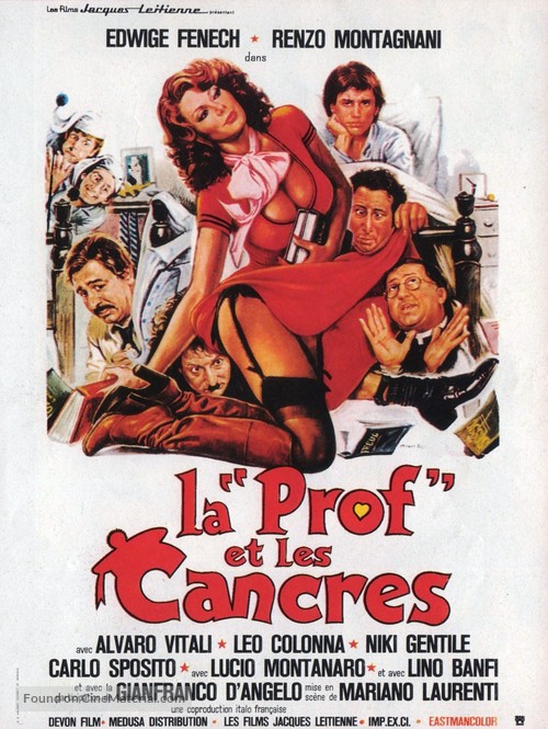 The Schoolteacher Goes to Boys&#039; High - French Movie Poster