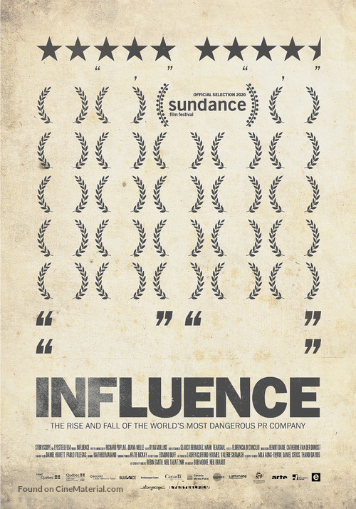 Influence - Canadian Movie Poster